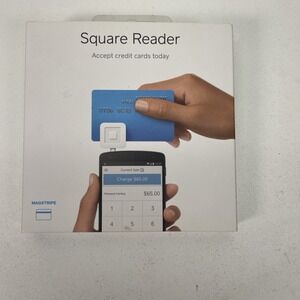 Square Credit Debit Card Reader Charge Mag Stripe Apple & Android Compatible NEW
